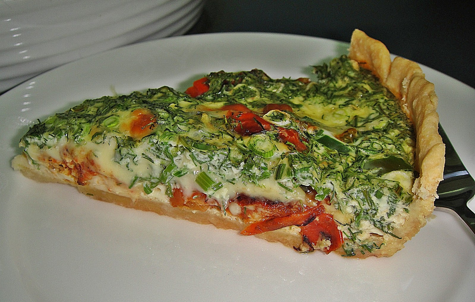 Maryam's Culinary Wonders 329. TomatoDill Quiche