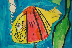 fish watercolor kindergarten