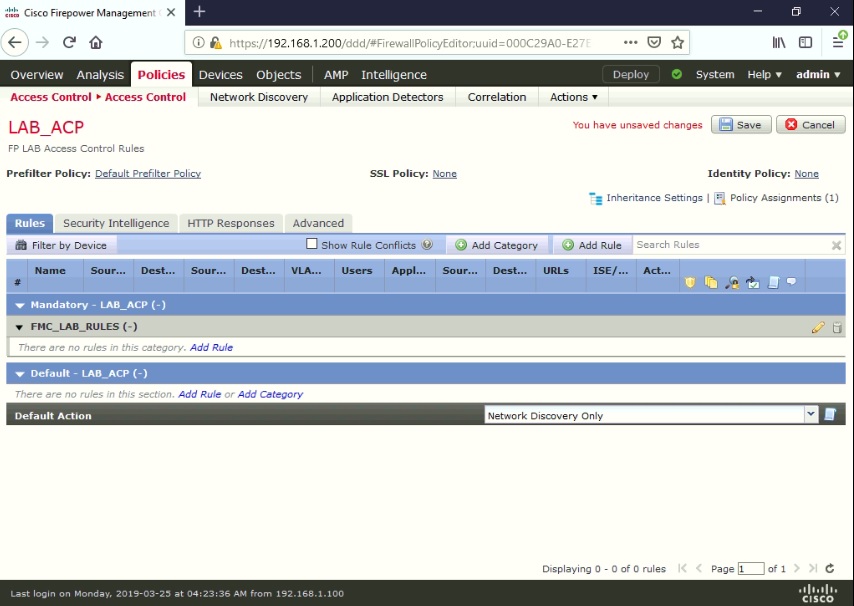 My Cybersecurity Journal Configuring Cisco FMC Objects and Access