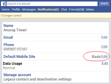 click on default mobile site click on default mobile site