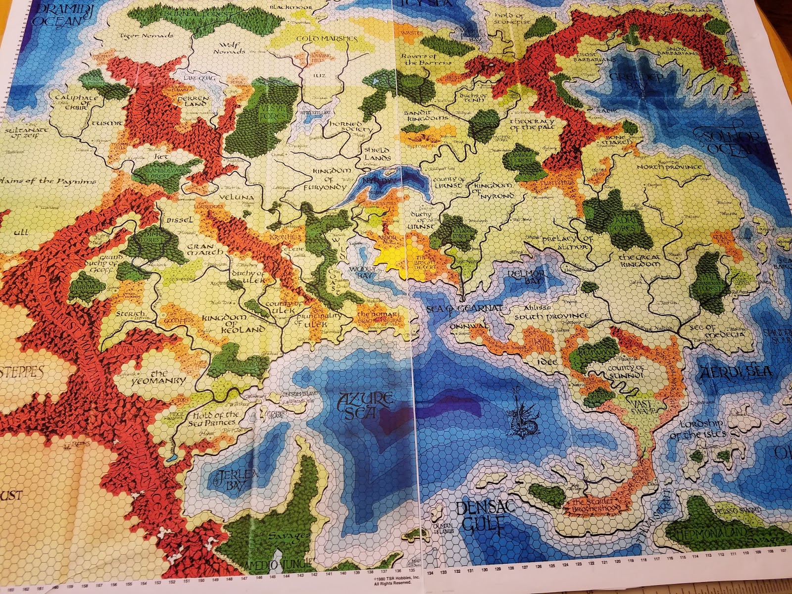 World Of Greyhawk Map Pdf Printing The Darlene Map - Dragonsfoot