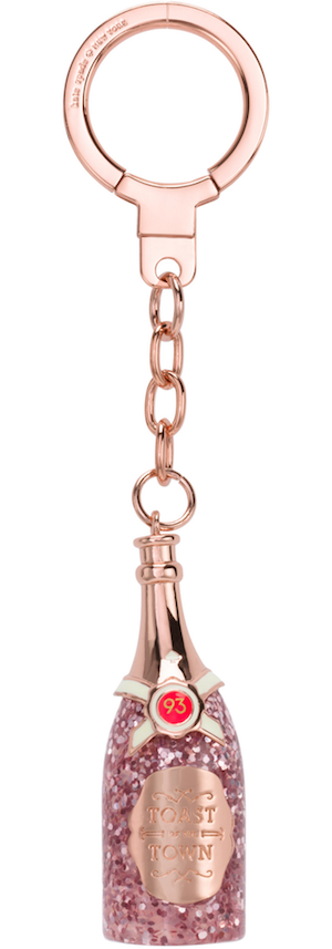 Kate Spade Champagne Bottle Keychain