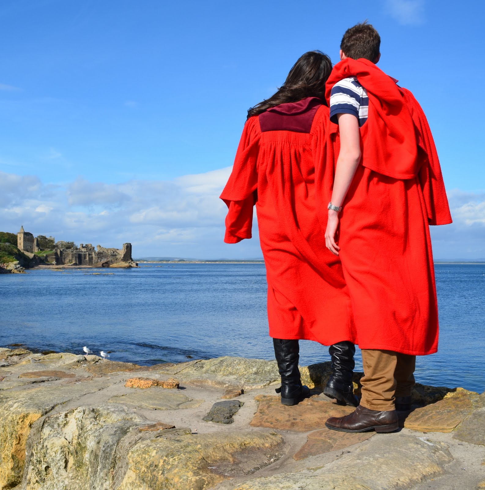 Tour Scotland Tour Scotland Photographs The Two Legends Long Pier St Andrews Fife