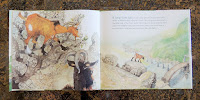 Jerry Pinkney The Three Billy Goats Gruff Goats want to cross bridge