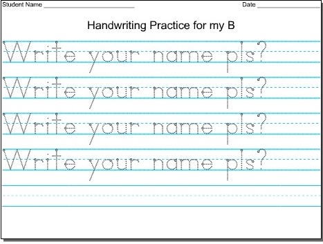 Mommy Tots: Handwriting Worksheet Maker