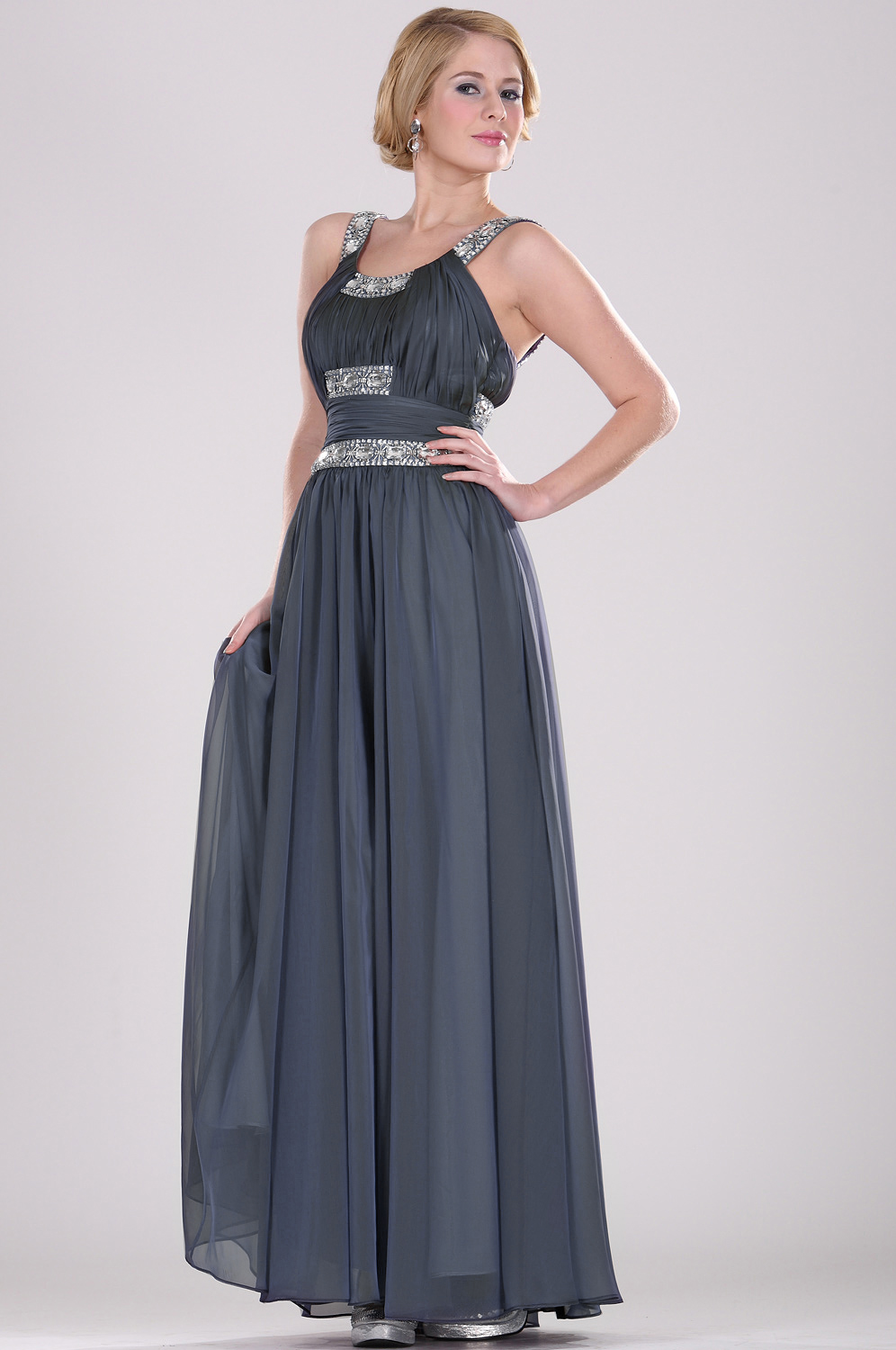 Robe de soirée grise longue Coiffure Mariage Robe de soirée grise longue Coiffure Mariage