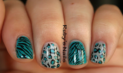 Ruby's Nails: Leopard and Zebra Print nails