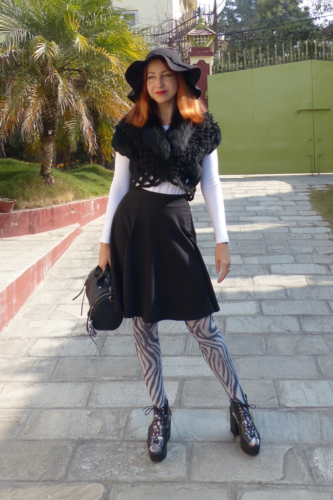 Local style: Zebra print tights