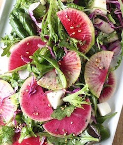 watermelon radish salad recipe by seasonwithspice.com