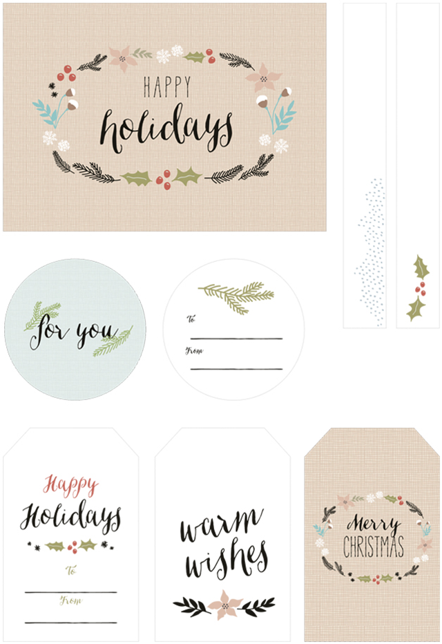 FREE PRINTABLE HOLIDAY GIFT TAGS, Oh So Lovely Blog