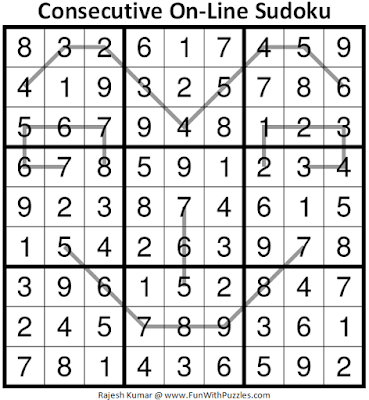 Answer of Consecutive On-Line Sudoku Puzzle (Daily Sudoku League #222)