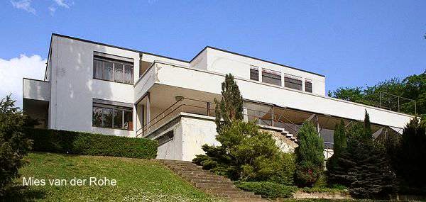 Racionalismo alemán años 20 Villa Tugendhat obra racionalista