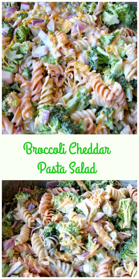 Broccoli Cheddar Pasta Salad (Walmart Copycat Recipe) VARIOUS FOODS