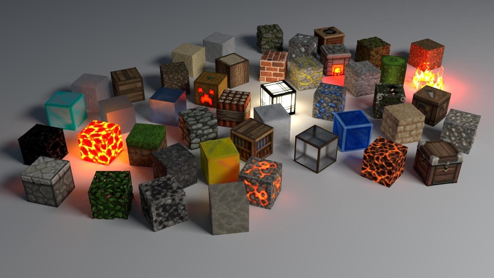 Minecraft Blocks Assemble Wallpaper