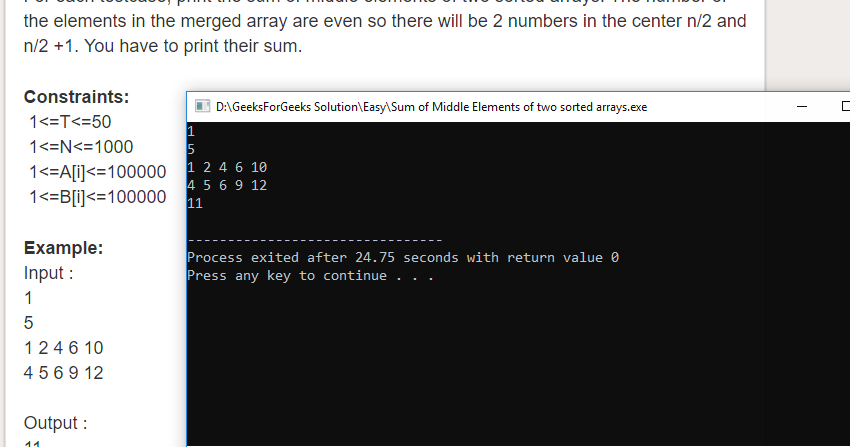 Geeksforgeeks Solution For 