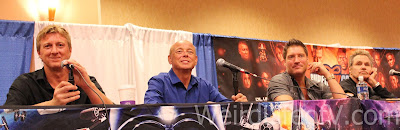 Karate Kid Panel William Zabka, Rob Garrison, Sean Kenan and Martin Kove at the Karate Kid panel during SuperToyCon 2016
