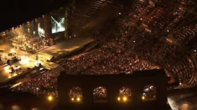 Scene at the Arena di Verona for Celentano's 2012 concert
