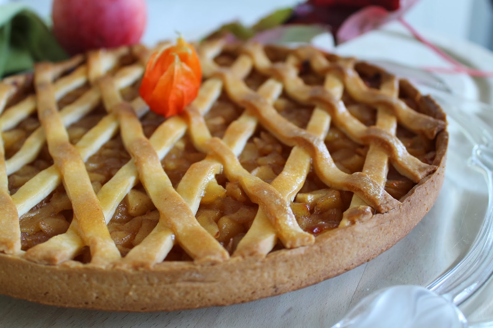 L'allée des desserts Tarte à la compote de pommescannelle