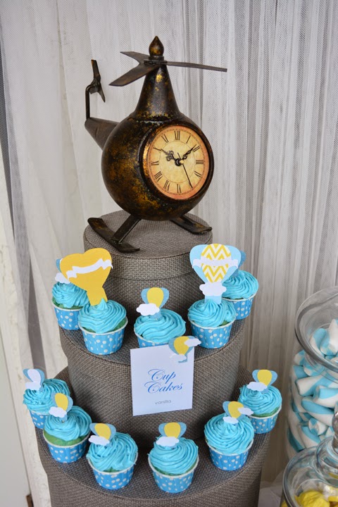 Vintage Modern Hot Air Balloon Baby Shower