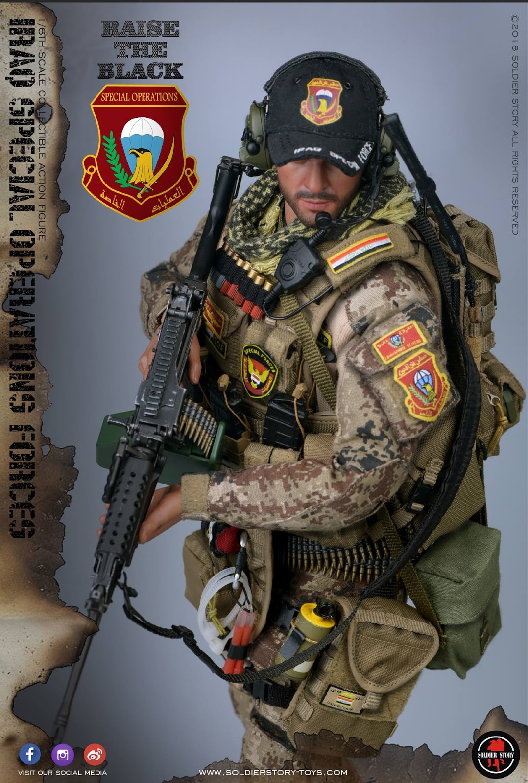 1/6 SoldierStory SS107 Iraq Special Operations Forces ISOF Collection Figure Toy 1/6 SoldierStory SS107 Iraq Special Operations Forces ISOF Collection Figure Toy