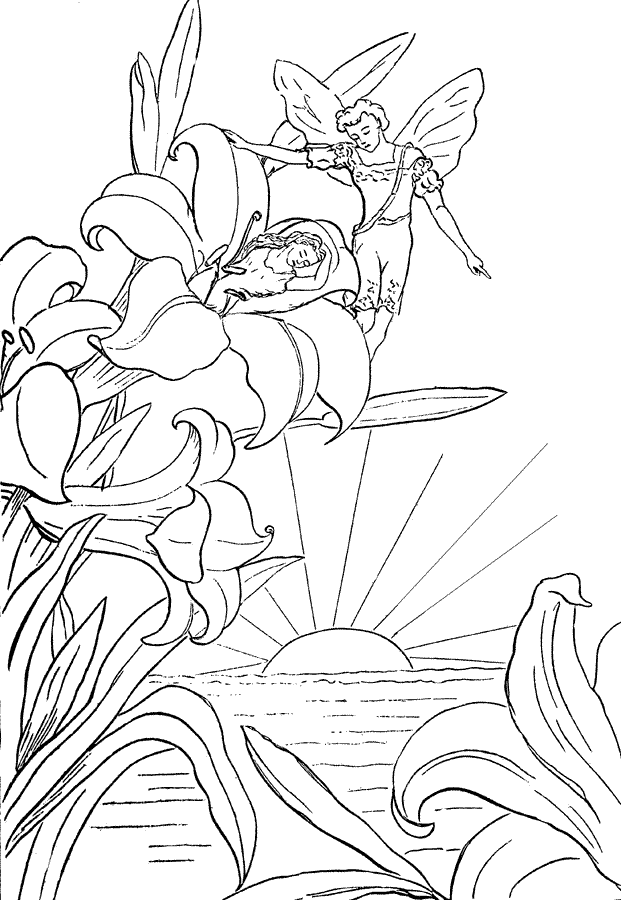 baby fairy coloring pages - photo #20