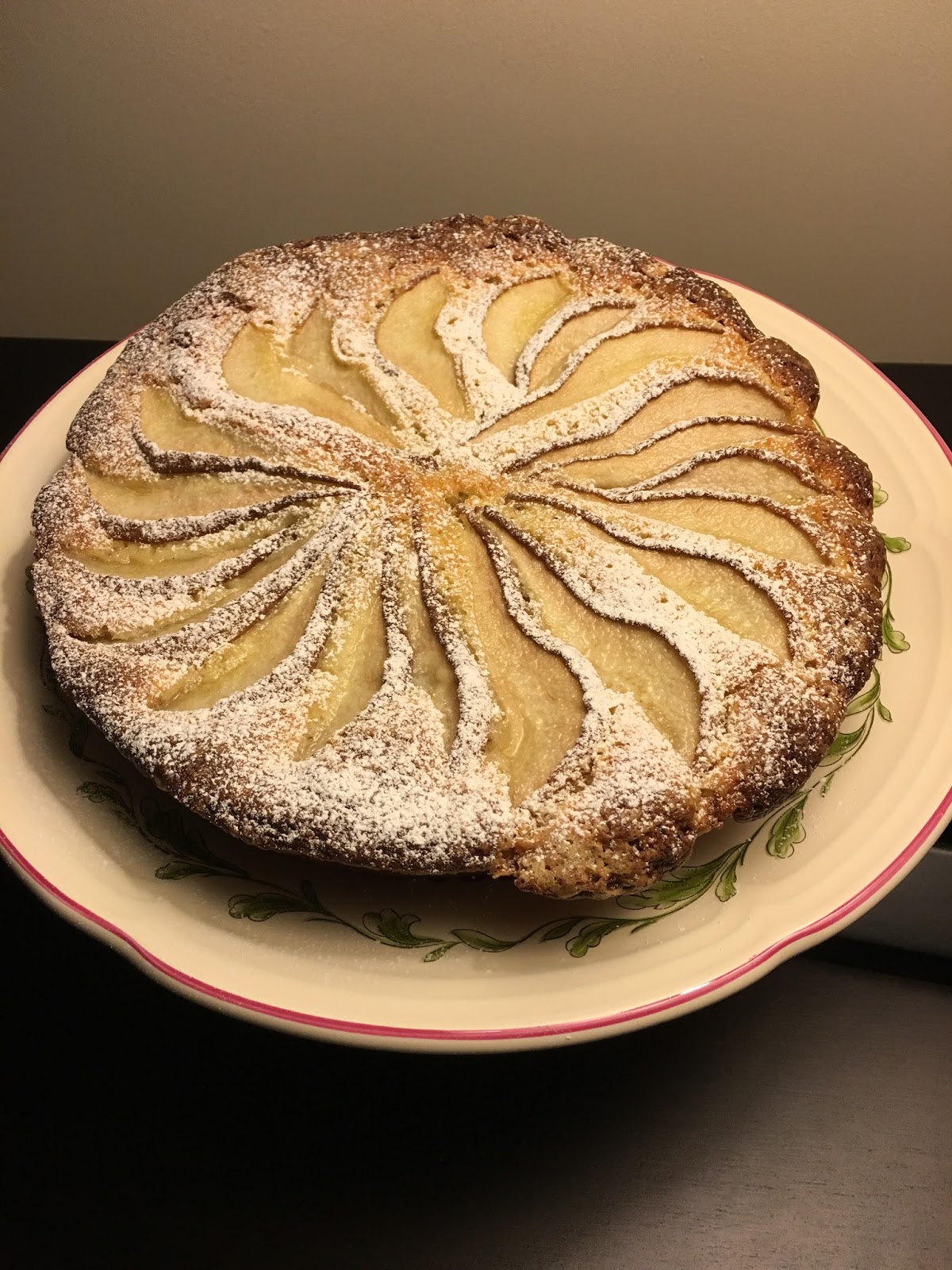 Sour Cream Cardamom Pear Cake
