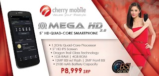 Quad Core Cherry Mobile Omega HD 2.0 now available by the price of 8999 pesos Quad Core Cherry Mobile Omega HD 2.0 now available by the price of 8999 pesos