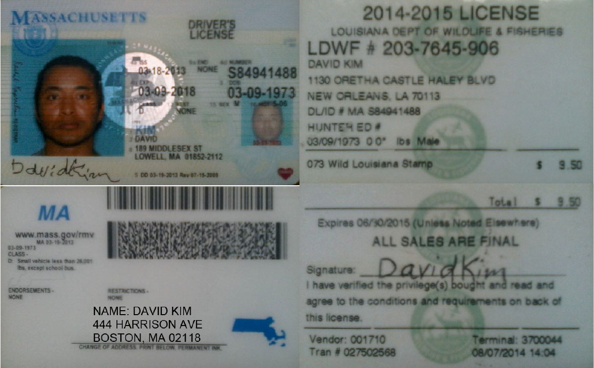 Massachusetts Driver License