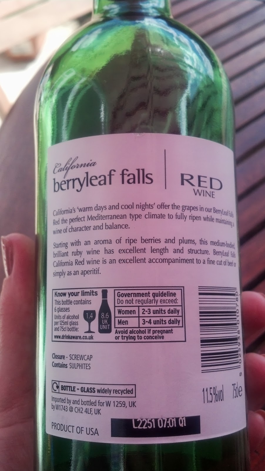 Blogging Beautifully Wine of the Week Berryleaf Falls (A Californian