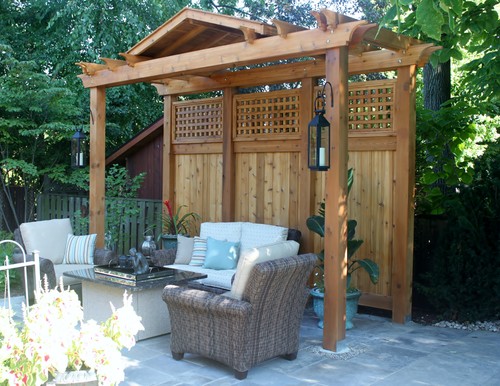Decorated Mantel Outdoor Structures That Make Spaces More Private