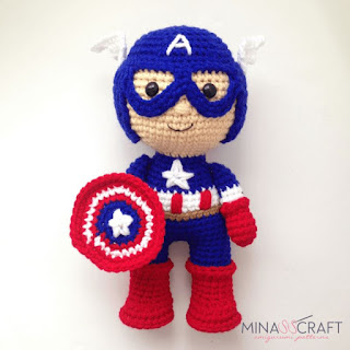 PATRON GRATIS CAPITAN AMERICA AMIGURUMI 34278 PATRON GRATIS CAPITAN AMERICA AMIGURUMI 34278