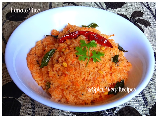 Regional Indian Cuisine, Rice, Rice Recipes, South Indian Recipes, South Indian., Tomato,