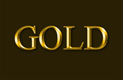 Create A Gold Text Effect In Photoshop