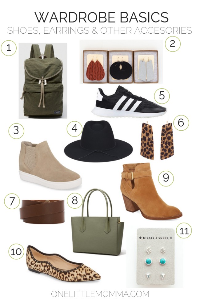 Fall Wardrobe Basics Shoes Earrings Other Accessories One
