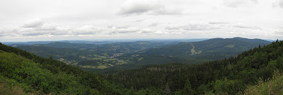 Panorama z Przełęczy Brona. Panorama z Przełęczy Brona.
