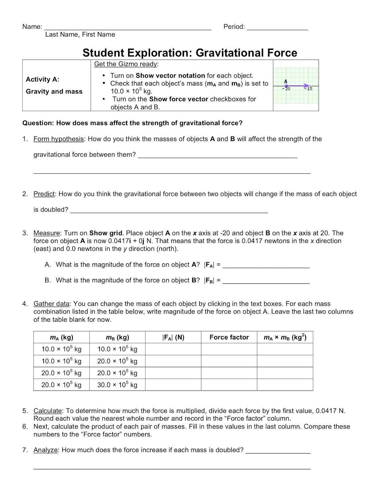 Student Exploration Energy Conversions Gizmo Answer Key ...