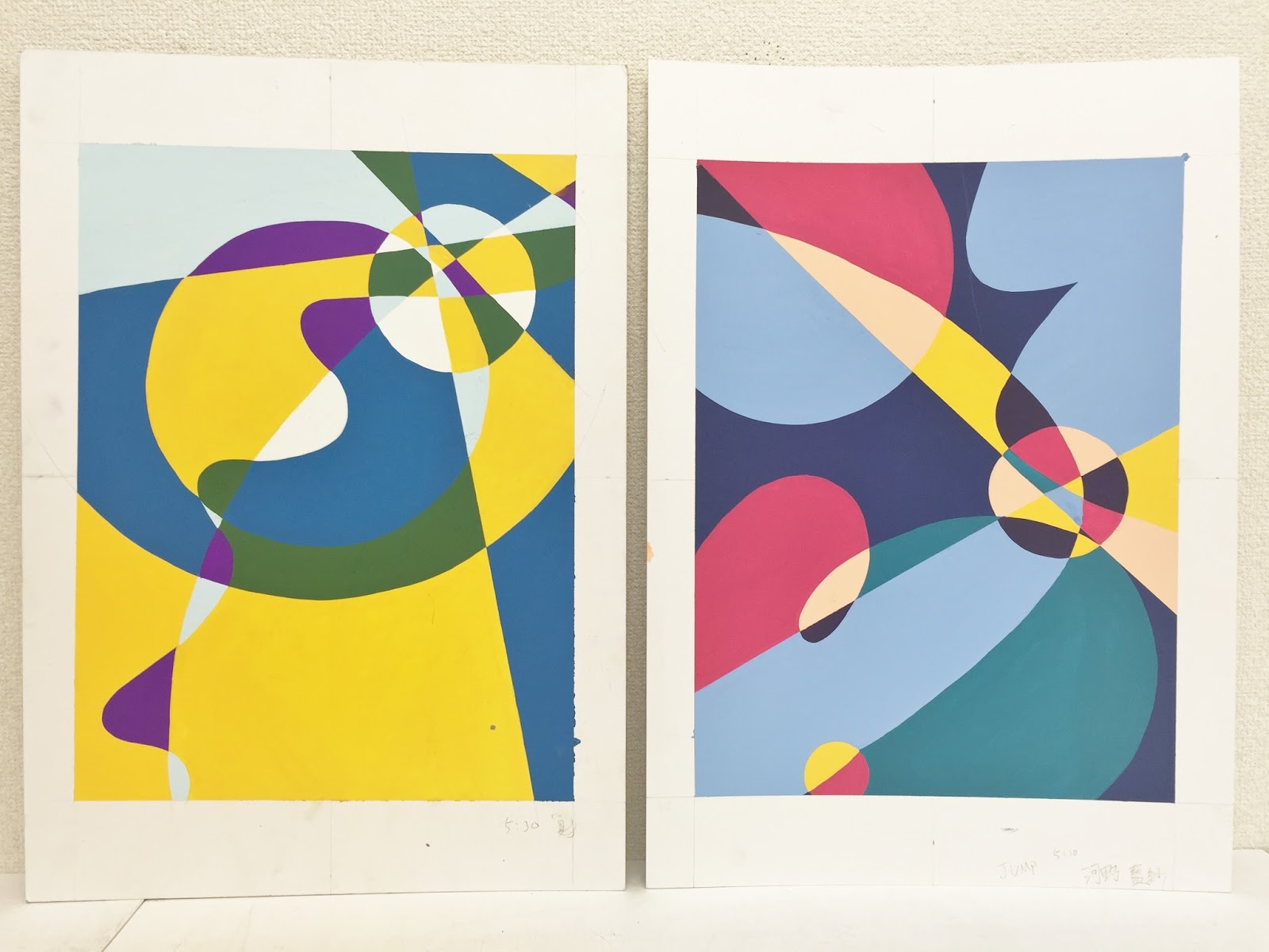 まちなか絵画教室 生徒作品 平面構成