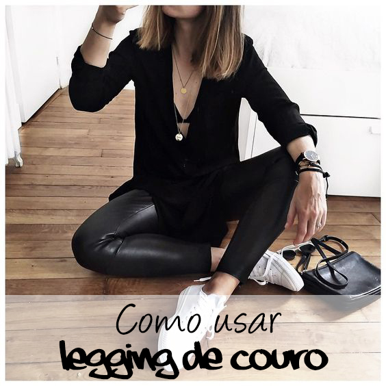 legging de couro
