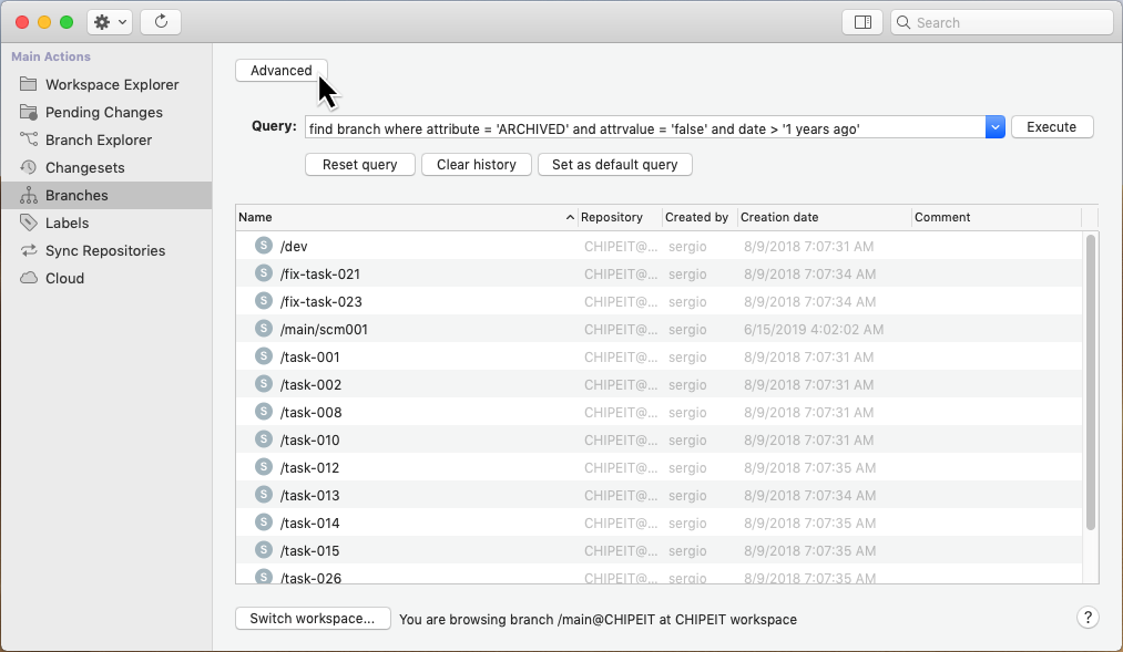 Plastic SCM blog Archive branches in Plastic SCM