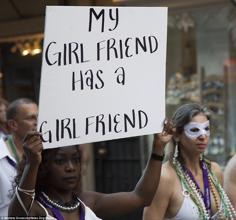 Nude Orleans! More than 1,000 kinky couples arrive for NAKED speed