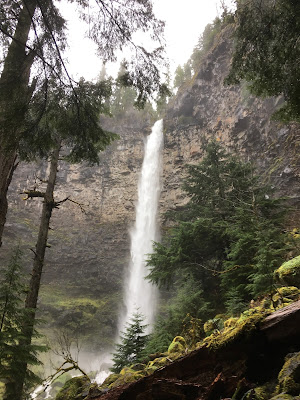 Watson Falls along the highway of waterfalls in Oregon