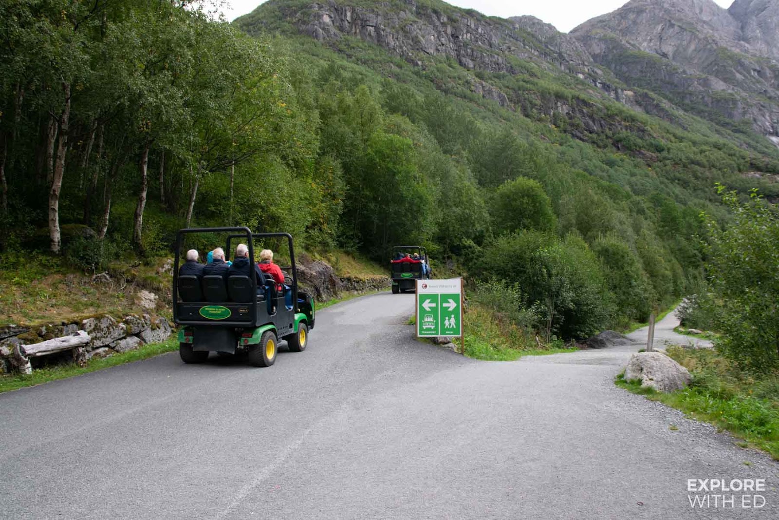 Troll-car to Briksdal Glacier