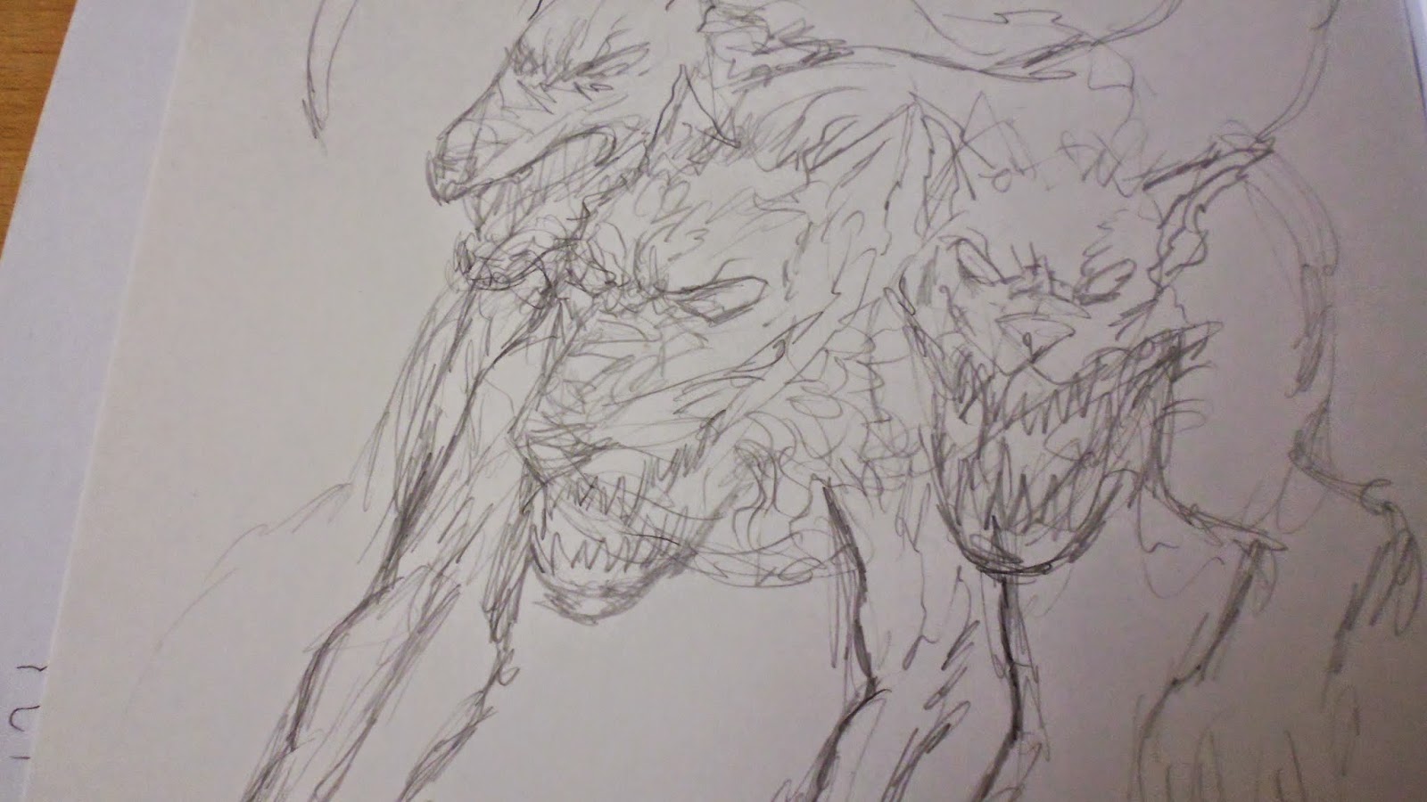 Cerberus Creature Drawing how to draw cerberus