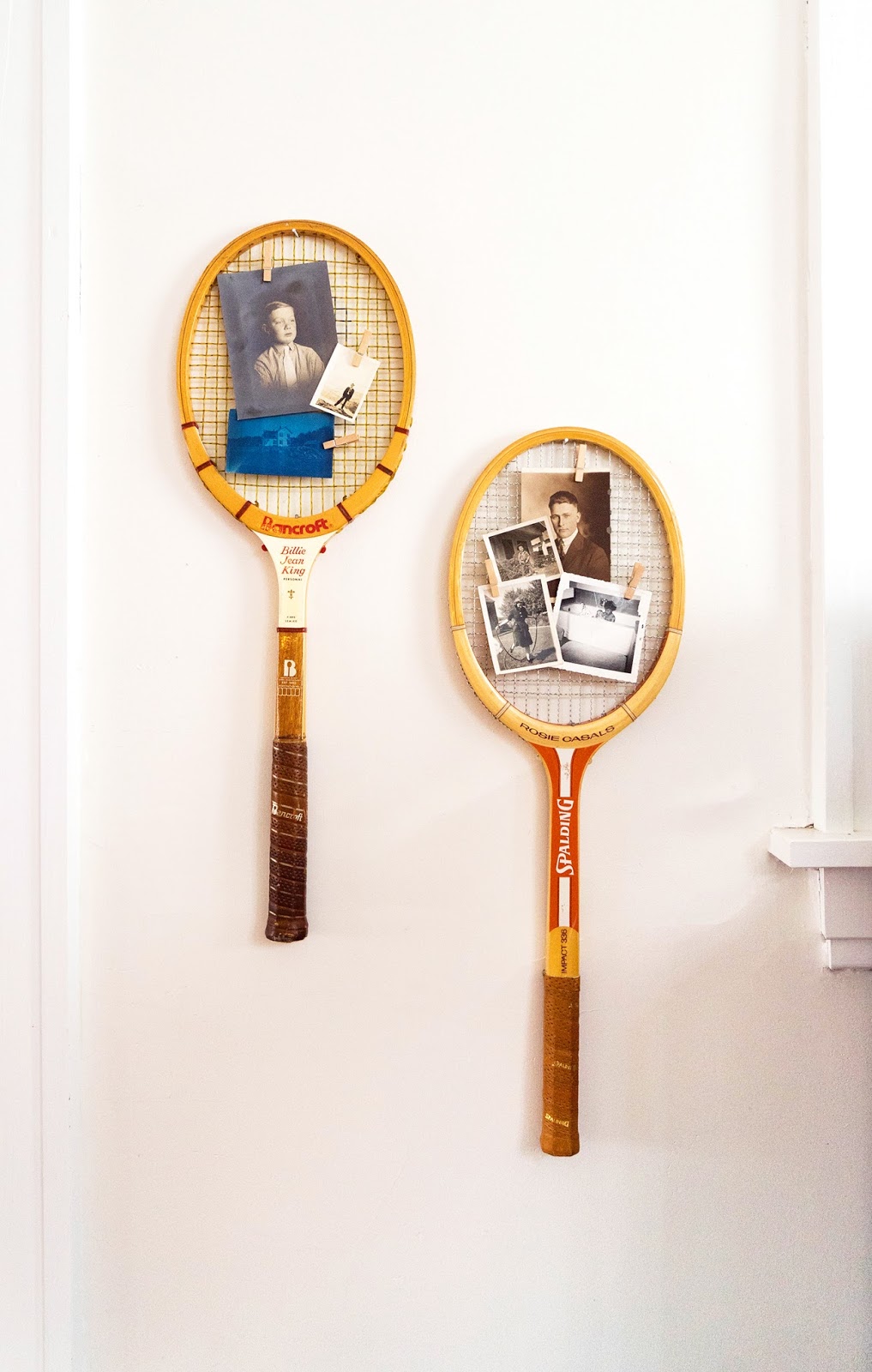 Keep Smiling Tennis Racket Picture Frame DIY