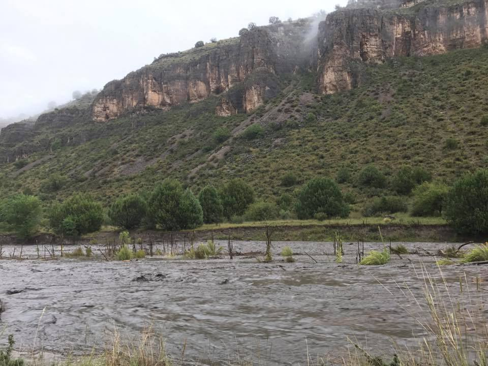 Heavy Rain Causes Serious Flash Flooding On The Rio Penasco River Thursday!