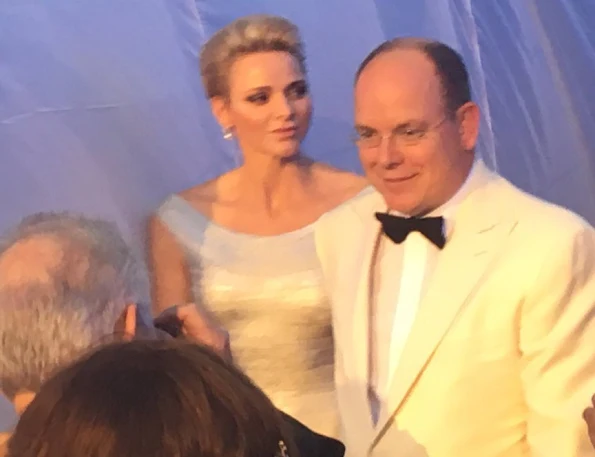 Princess Charlene of Monaco baptizes the cruise ship Seven Seas Explorer