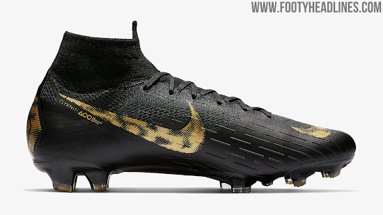 nike football boots gold and black
