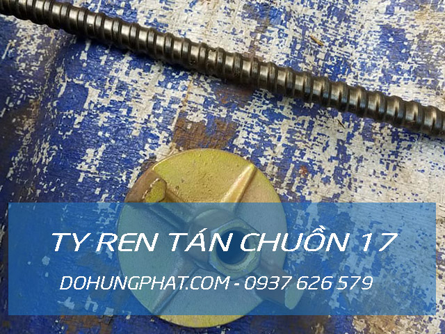 Ty ren tán chuồn D17 (Thép C45) | Công ty Coppha Việt Ty ren tán chuồn D17 (Thép C45) | Công ty Coppha Việt