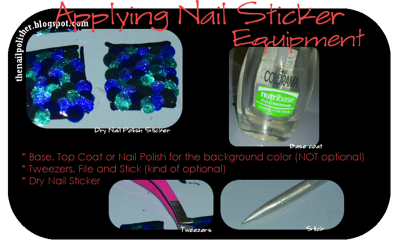 The Nail Polisher Tutorial How to apply Nail Sticker of nail polish