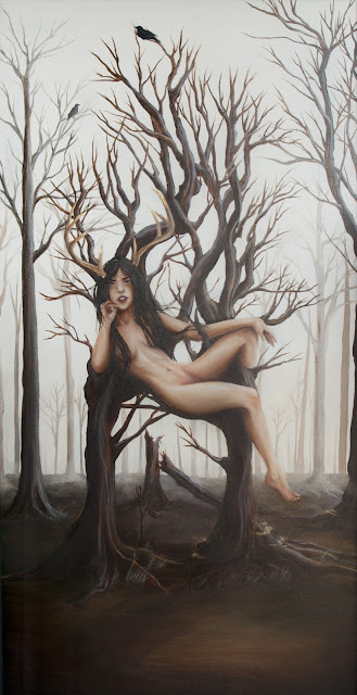 "The Daughter of Bones" 2012 Oil painting by Janae Corrado